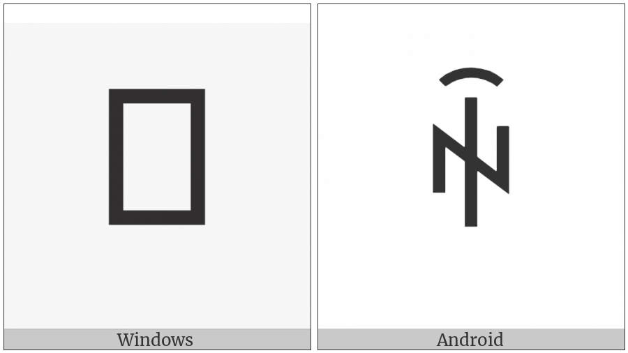 Yi Syllable Xyx on various operating systems
