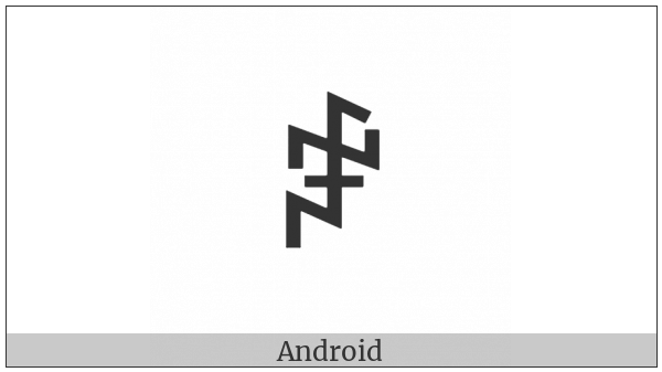 Yi Syllable Yut on various operating systems