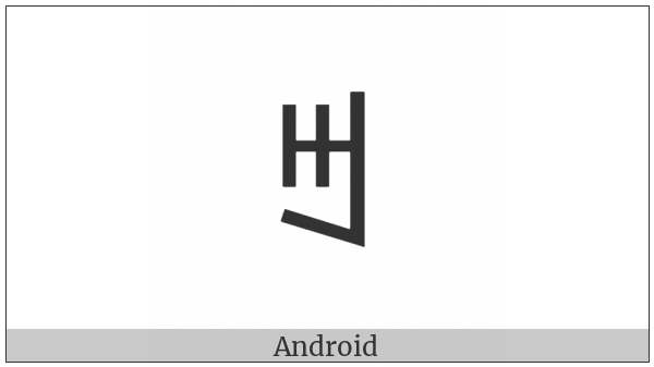 Yi Syllable Yup on various operating systems
