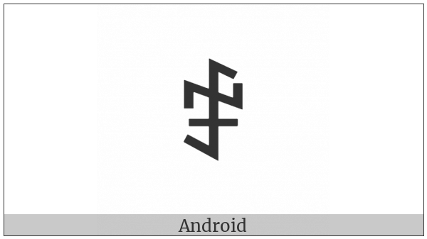 Yi Syllable Yur on various operating systems