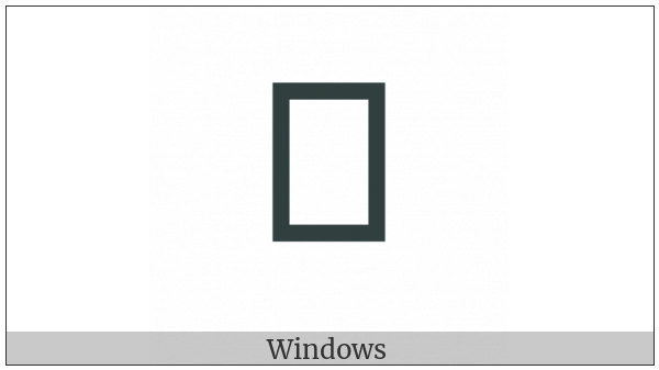 Myanmar Letter Shan Na on various operating systems
