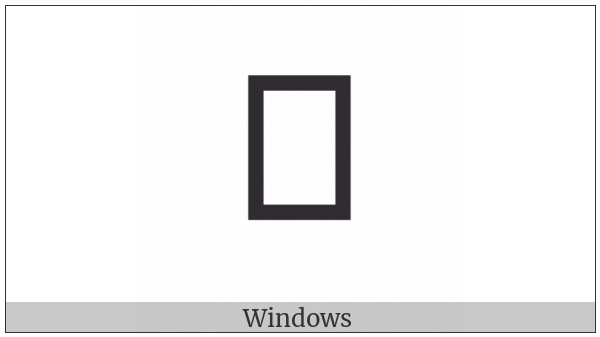 Lisu Letter Dza on various operating systems