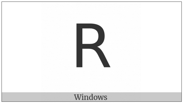 Lisu Letter Zha on various operating systems
