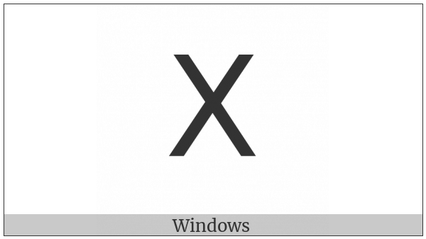 Lisu Letter Sha on various operating systems