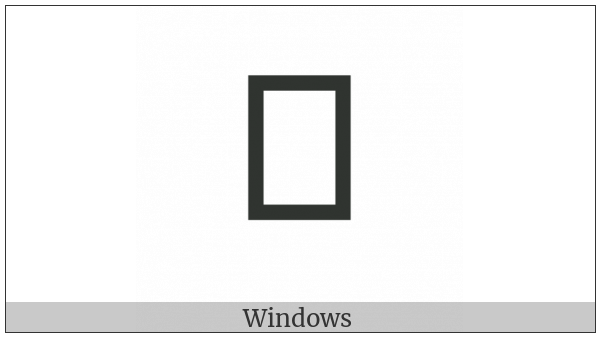 Lisu Letter Ya on various operating systems