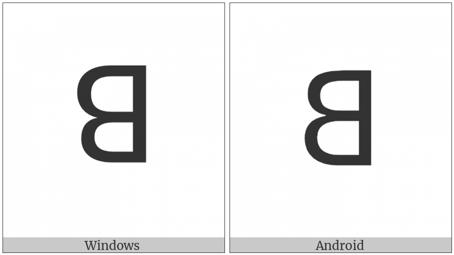 Lisu Letter Gha on various operating systems