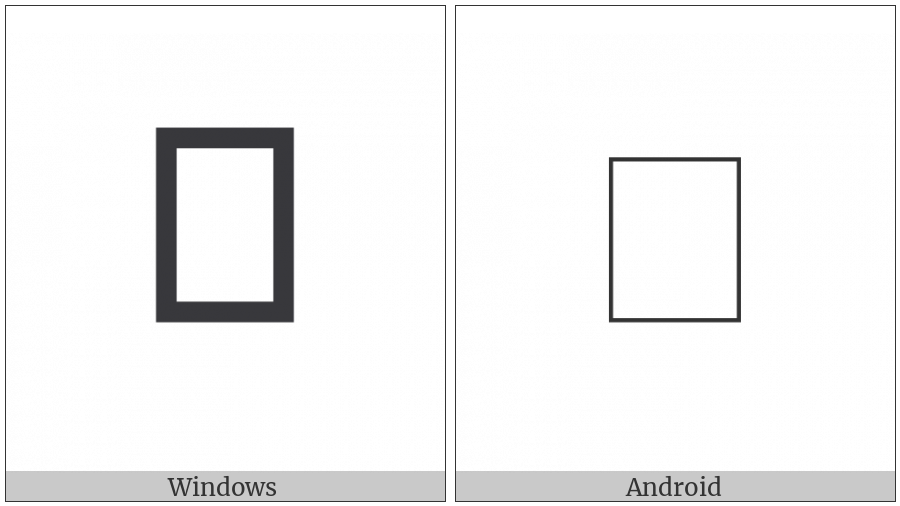 Vai Syllable Mbee on various operating systems