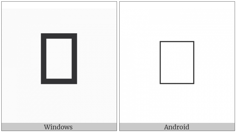 Vai Syllable Nggee on various operating systems