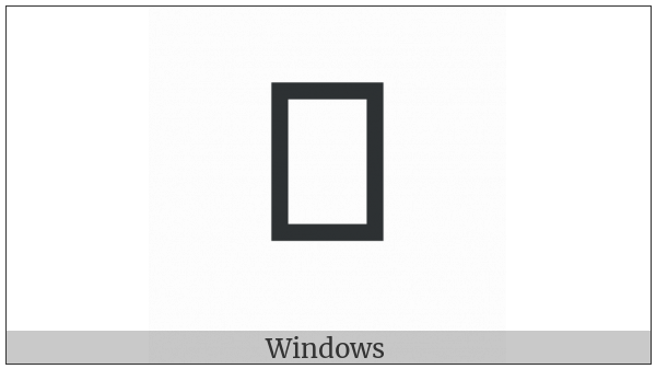 Myanmar Shan Digit Three on various operating systems