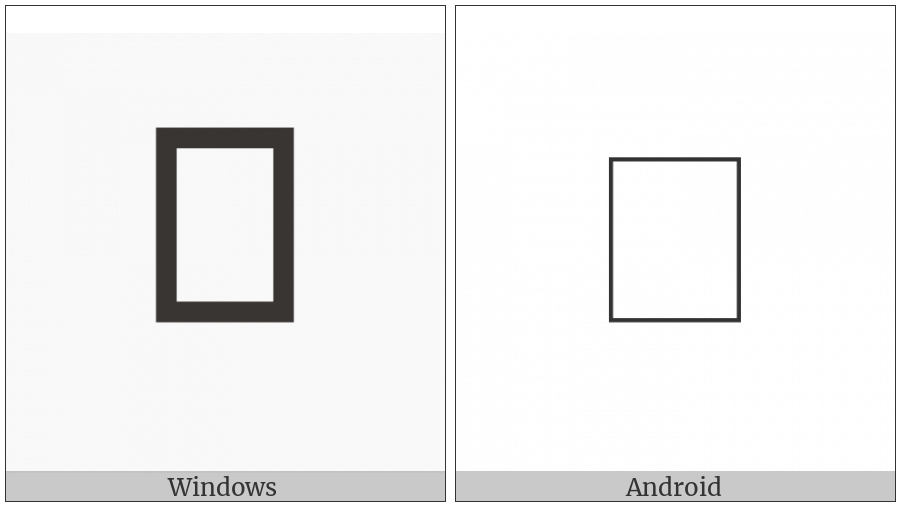 Vai Syllable Ngen on various operating systems