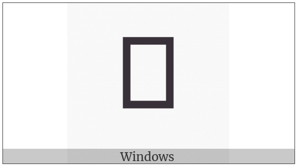Vai Symbol Nii on various operating systems