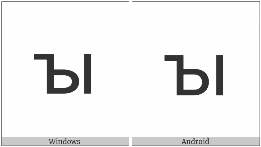 Cyrillic Small Letter Yeru With Back Yer on various operating systems