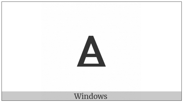 Cyrillic Small Letter Closed Little Yus on various operating systems