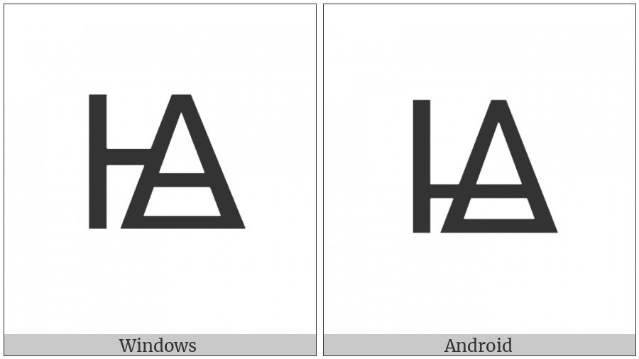 Cyrillic Capital Letter Iotified Closed Little Yus on various operating systems