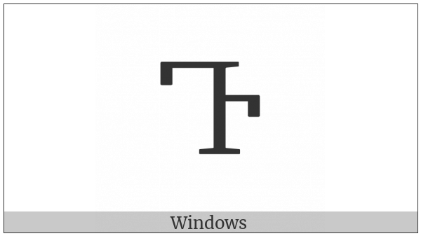 Georgian Capital Letter Vin on various operating systems