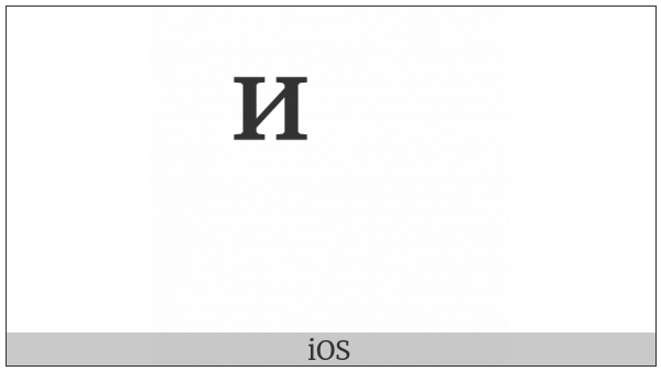 Combining Cyrillic Letter I on various operating systems