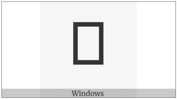 Bamum Letter Ku on various operating systems