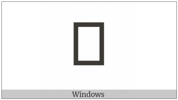 Bamum Letter Rii on various operating systems