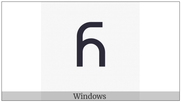Georgian Capital Letter Nar on various operating systems