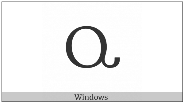 Georgian Capital Letter On on various operating systems