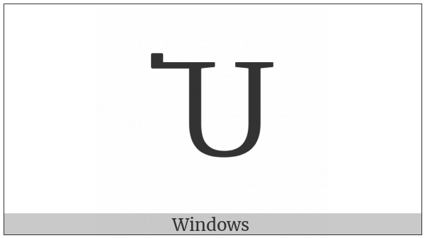 Georgian Capital Letter Par on various operating systems