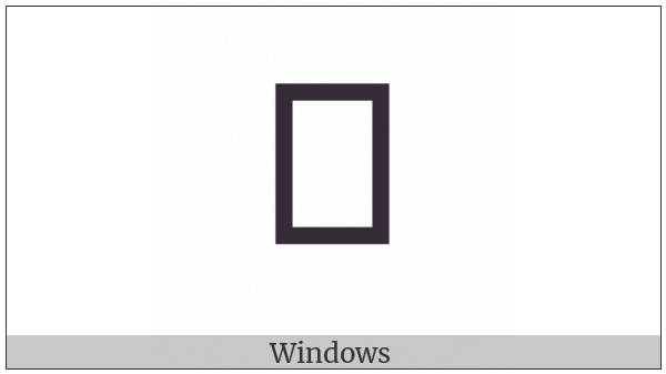 Bamum Letter Na on various operating systems