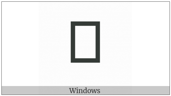 Bamum Letter Ki on various operating systems