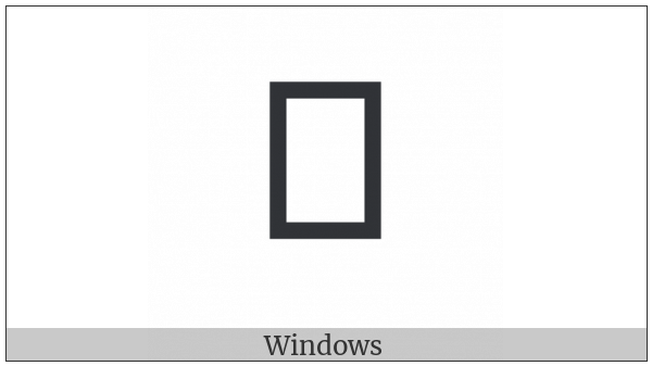 Bamum Letter Mbaa on various operating systems