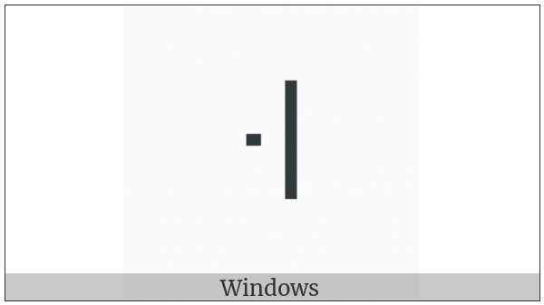 Modifier Letter Mid Dotted Tone Bar on various operating systems