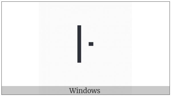 Modifier Letter Mid Dotted Left-Stem Tone Bar on various operating systems