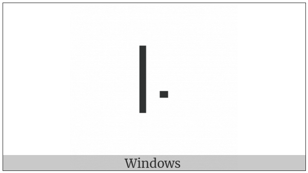 Modifier Letter Low Dotted Left-Stem Tone Bar on various operating systems