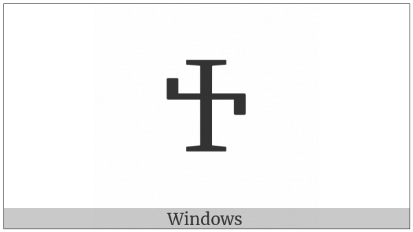 Georgian Capital Letter Khar on various operating systems
