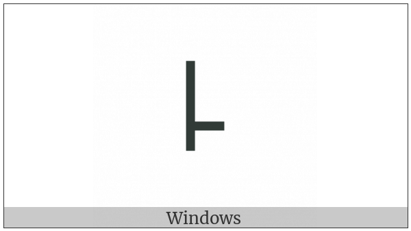 Modifier Letter Low Left-Stem Tone Bar on various operating systems