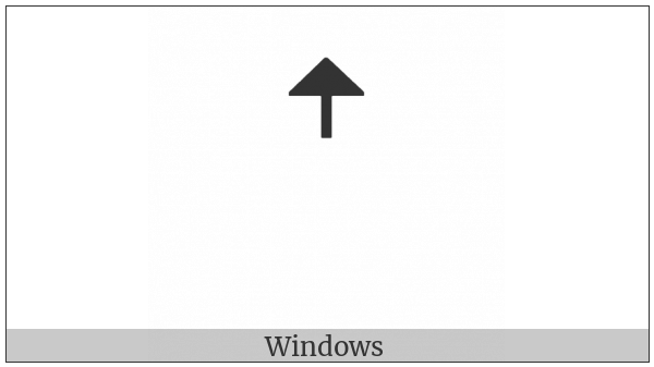 Modifier Letter Raised Up Arrow on various operating systems