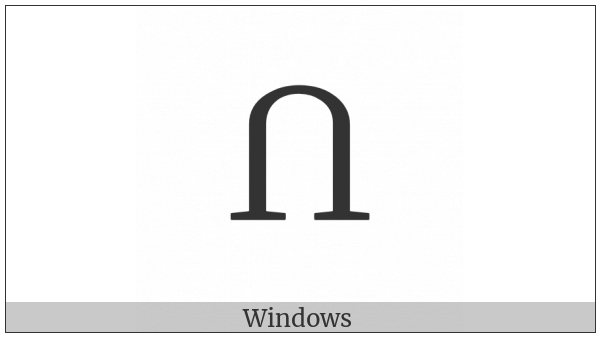 Georgian Capital Letter Ghan on various operating systems
