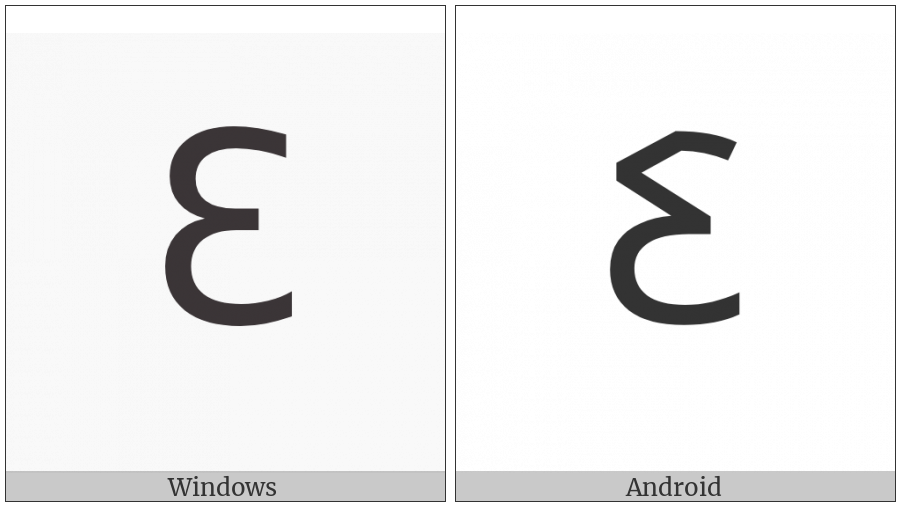 Latin Capital Letter Tresillo on various operating systems