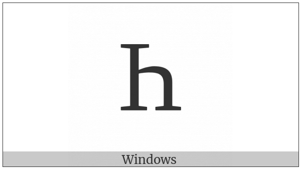 Georgian Capital Letter Chin on various operating systems