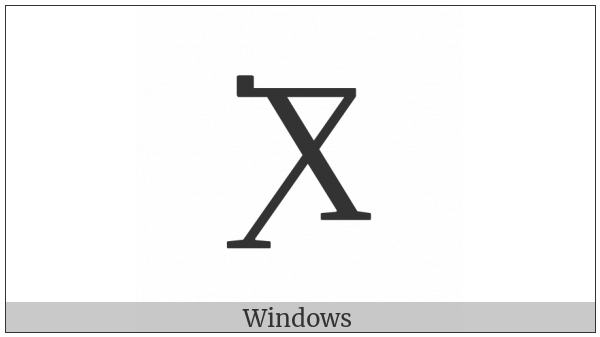 Georgian Capital Letter Jhan on various operating systems