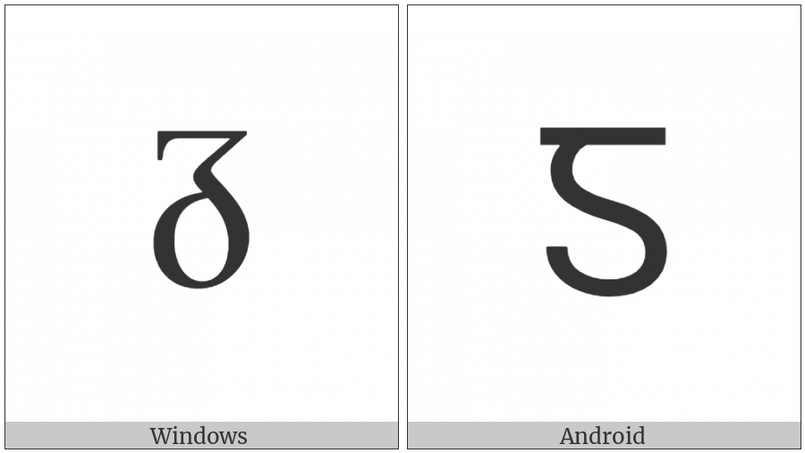 Latin Capital Letter Insular G on various operating systems