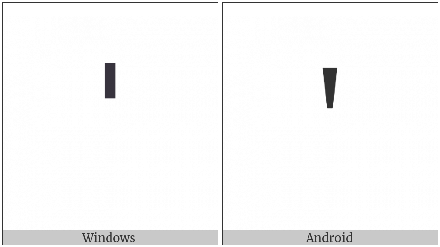 Latin Small Letter Saltillo on various operating systems