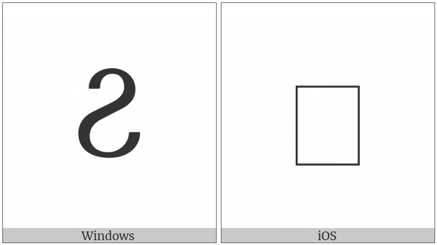 Georgian Capital Letter Yn on various operating systems