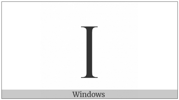 Latin Epigraphic Letter I Longa on various operating systems