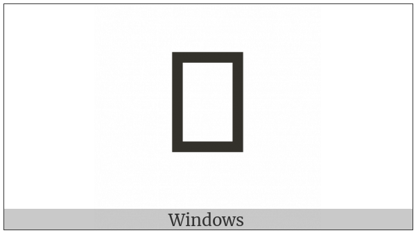 North Indic Placeholder Mark on various operating systems