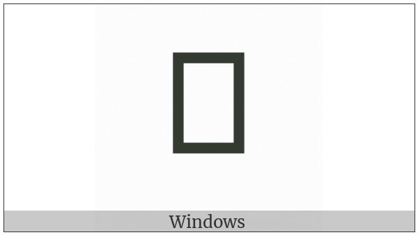 Phags-Pa Letter Tha on various operating systems