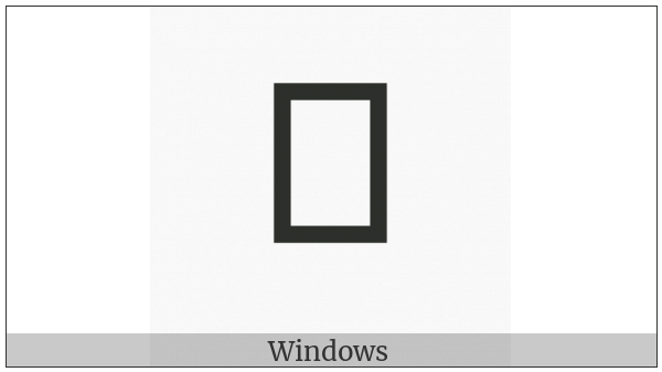 Phags-Pa Letter Qa on various operating systems