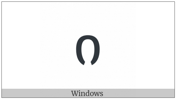 Georgian Letter In on various operating systems