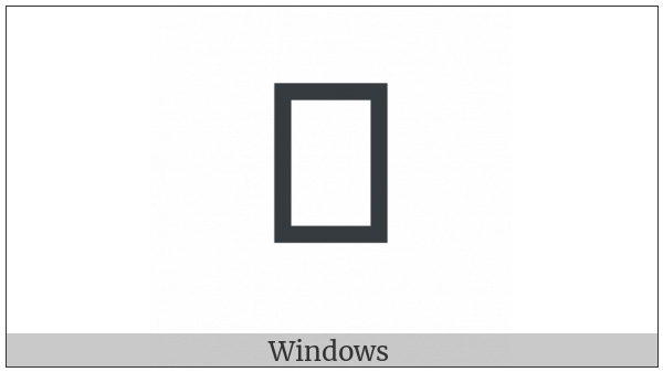 Saurashtra Letter Ga on various operating systems
