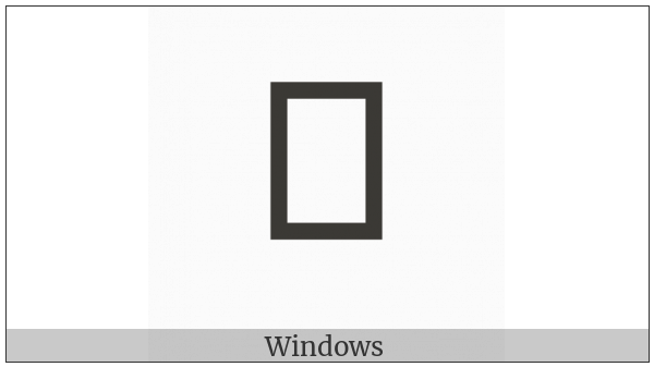 Saurashtra Letter Gha on various operating systems