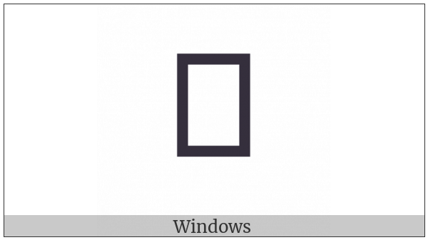 Saurashtra Letter Na on various operating systems