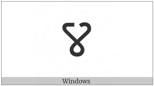 Saurashtra Letter Va on various operating systems